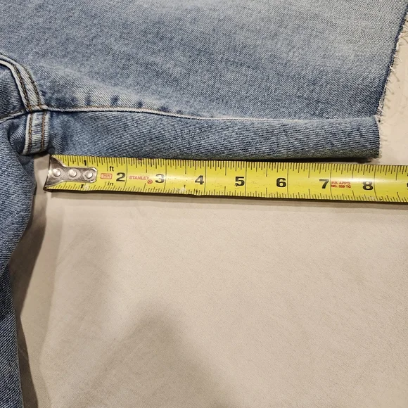 ZARA Mens Relaxed Shorts in Painted Denim - size 34 - Picture 9 of 11